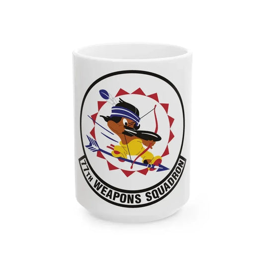 77th Weapons Squadron (U.S. Air Force) White Coffee Mug 15oz - Go Mug Yourself