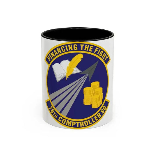78 Comptroller Squadron AFMC (U.S. Air Force) Accent Coffee Mug 11oz Black - Go Mug Yourself
