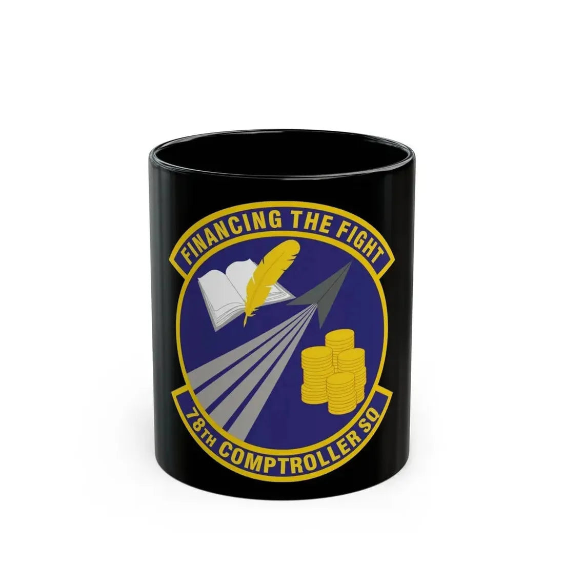 78 Comptroller Squadron AFMC (U.S. Air Force) Black Coffee Mug 11oz - Go Mug Yourself