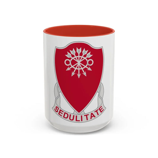 78 Engineer Battalion (U.S. Army) Accent Coffee Mug-15oz-Red-Go Mug Yourself