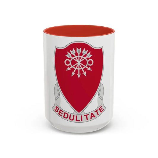 78 Engineer Battalion (U.S. Army) Accent Coffee Mug 15oz Red - Go Mug Yourself