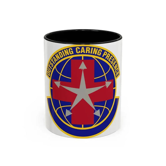 78 Healthcare Operations Squadron AFMC (U.S. Air Force) Accent Coffee Mug 11oz Black - Go Mug Yourself