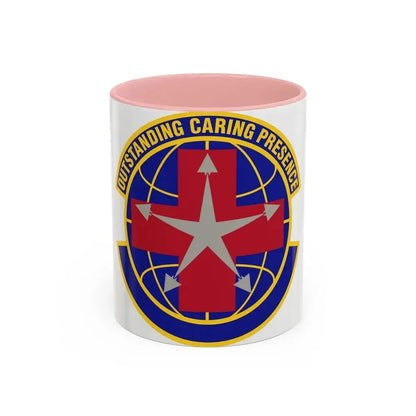 78 Healthcare Operations Squadron AFMC (U.S. Air Force) Accent Coffee Mug 11oz Pink - Go Mug Yourself