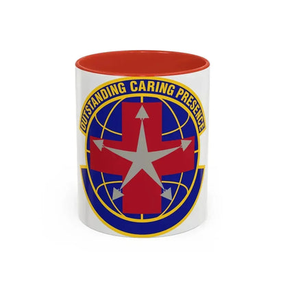 78 Healthcare Operations Squadron AFMC (U.S. Air Force) Accent Coffee Mug 11oz Red - Go Mug Yourself