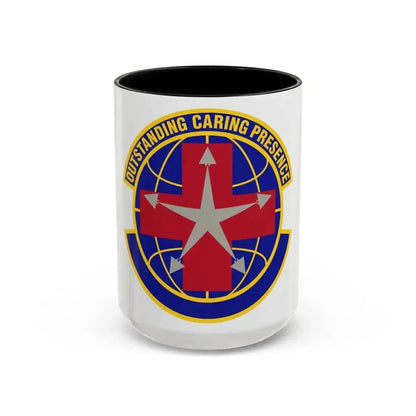 78 Healthcare Operations Squadron AFMC (U.S. Air Force) Accent Coffee Mug 15oz Black - Go Mug Yourself