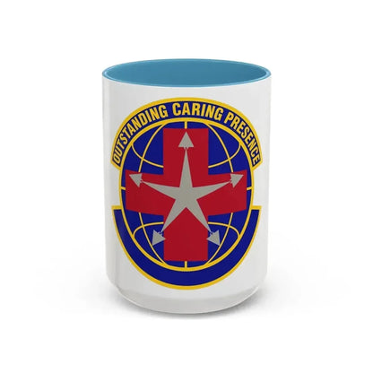 78 Healthcare Operations Squadron AFMC (U.S. Air Force) Accent Coffee Mug 15oz Light Blue - Go Mug Yourself