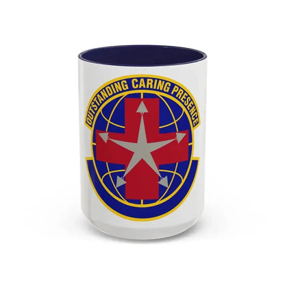 78 Healthcare Operations Squadron AFMC (U.S. Air Force) Accent Coffee Mug 15oz Navy - Go Mug Yourself