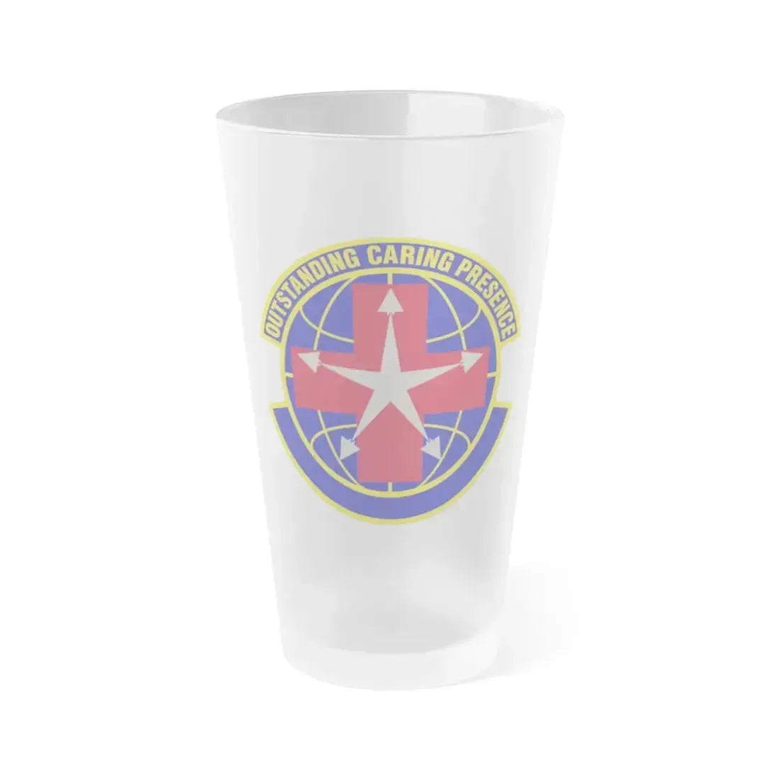 78 Healthcare Operations Squadron AFMC (U.S. Air Force) Frosted Pint Glass 16oz 16oz Frosted - Go Mug Yourself