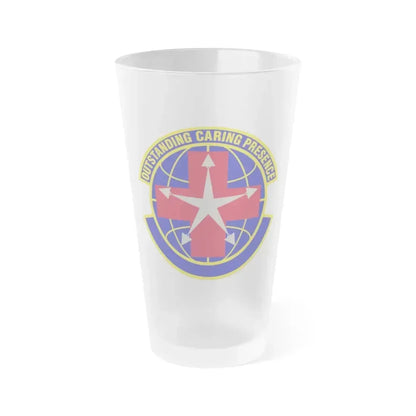 78 Healthcare Operations Squadron AFMC (U.S. Air Force) Frosted Pint Glass 16oz 16oz Frosted - Go Mug Yourself