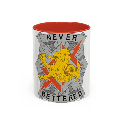 78 Signal Battalion (U.S. Army) Accent Coffee Mug-11oz-Red-Go Mug Yourself