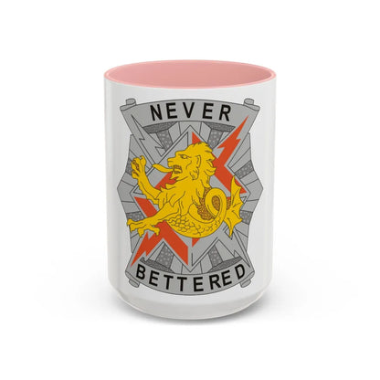 78 Signal Battalion (U.S. Army) Accent Coffee Mug-15oz-Pink-Go Mug Yourself