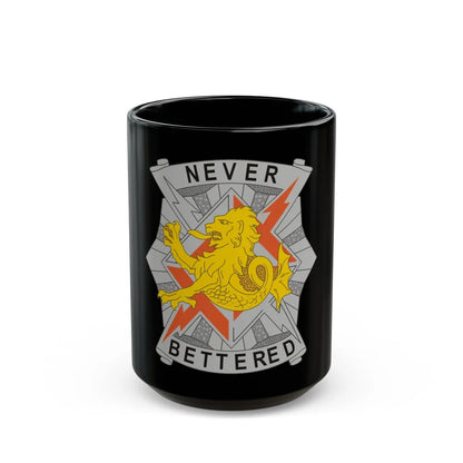 78 Signal Battalion (U.S. Army) Black Coffee Mug-15oz-Go Mug Yourself