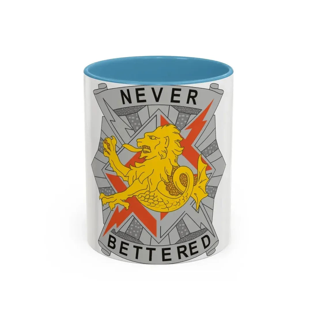 78 Signal Battalion (U.S. Army) Accent Coffee Mug 11oz Light Blue - Go Mug Yourself