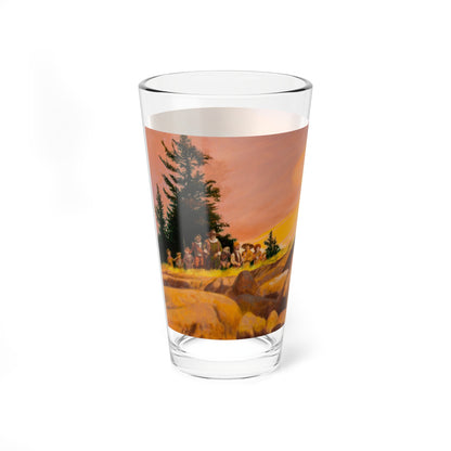 Squanto and the Miracle of Thanksgiving, interior illustrations (4), 2012 (Magazine Illustration) Pint Glass 16oz