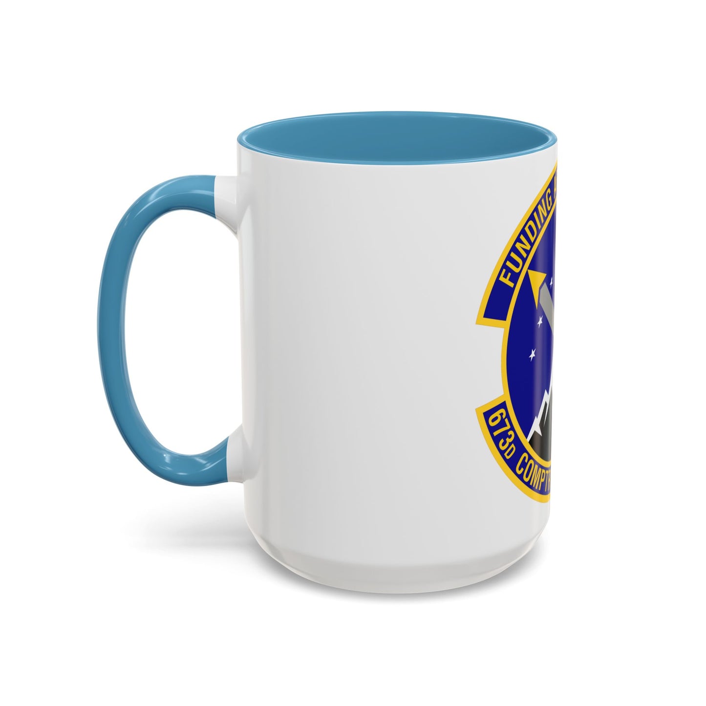 673d Comptroller Squadron (U.S. Air Force) Accent Coffee Mug