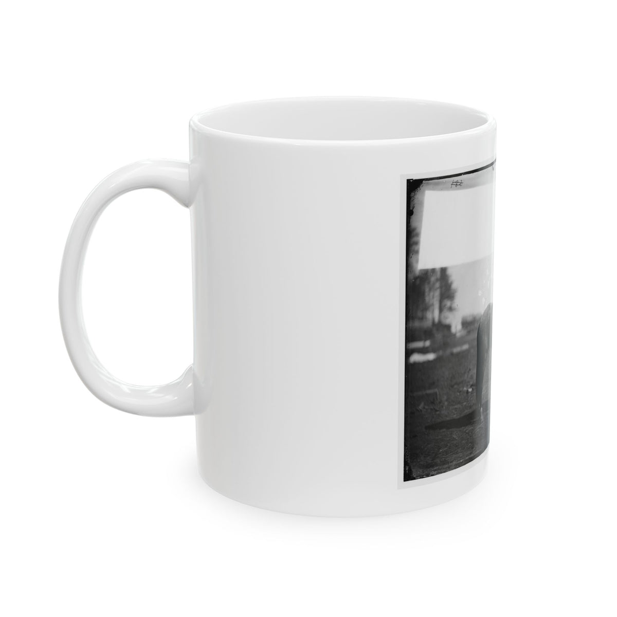 Brandy Station, Virginia. Capt. Beckwith's Horse, Headquarters, Army Of The Potomac (U.S. Civil War) White Coffee Mug