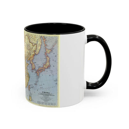 China (1945) (Map) Accent Coffee Mug-Go Mug Yourself