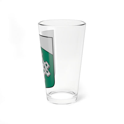 Daugmales pagasta ģerbonis (Latvia) (Coat of Arms) Pint Glass 16oz