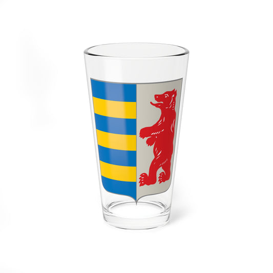 Coat of arms of Zakarpattia Oblast (Ukraine) (Coat of Arms) Pint Glass 16oz
