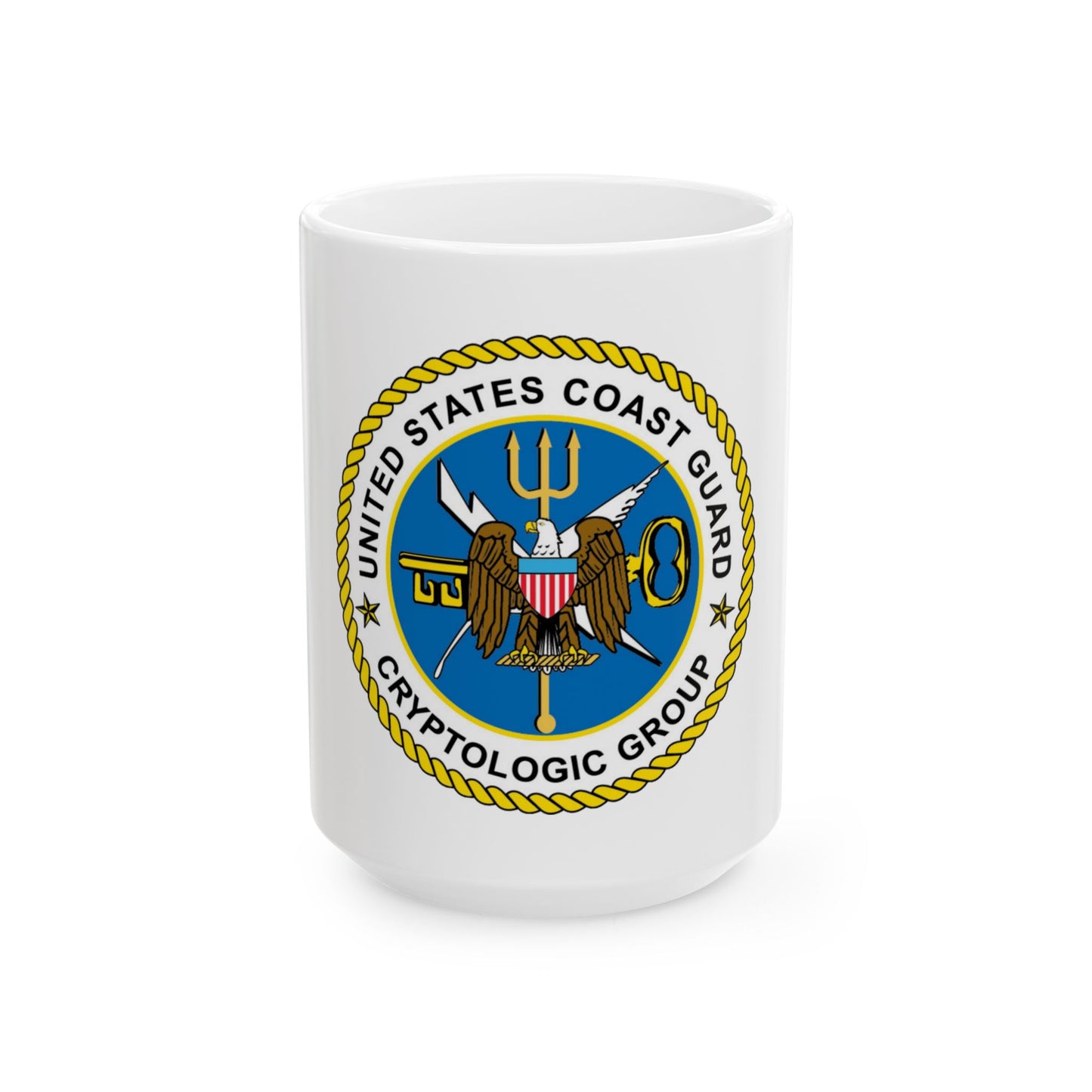 USCG Cryptologic Group (U.S. Coast Guard) White Coffee Mug