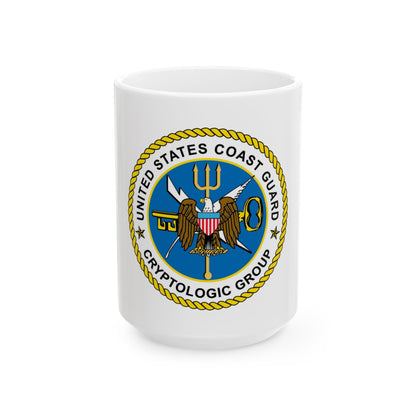 USCG Cryptologic Group (U.S. Coast Guard) White Coffee Mug