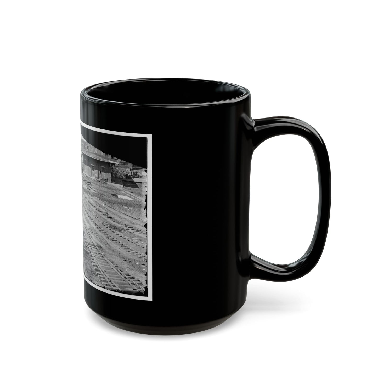 Atlanta, Georgia. Ruins Of Depot, Blown Up On Sherman's Departure (U.S. Civil War) Black Coffee Mug