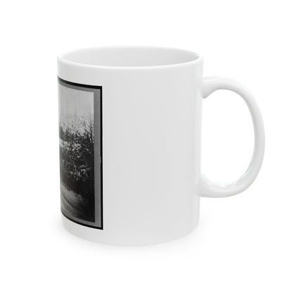 Mounted Cavalry Riding Past Reviewing Stand During The  Grand Review  Of The Union Army, Washington, D.C. (U.S. Civil War) White Coffee Mug