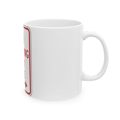 NYSDOT NYP1-7 (New York) (Road Sign) White Coffee Mug