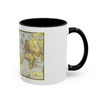 World Map (1943) (Map) Accent Coffee Mug