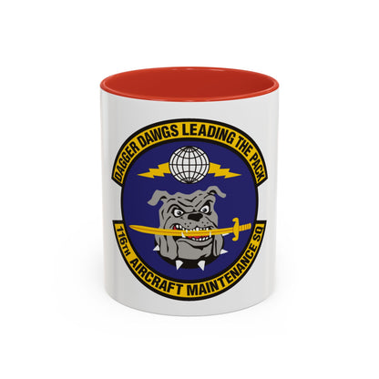 116th Aircraft Maintenance Squadron (U.S. Air Force) Accent Coffee Mug