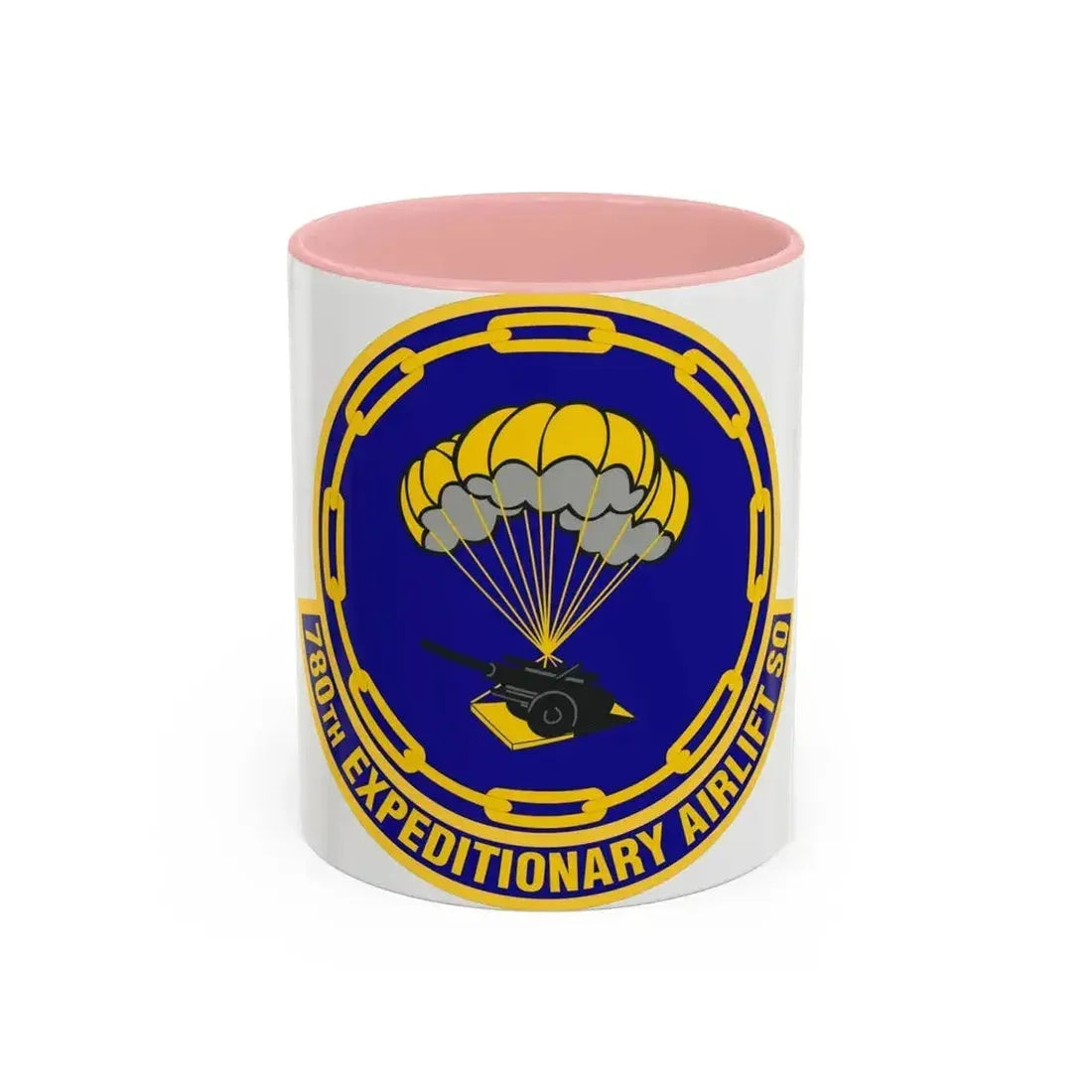 780th Expeditionary Airlift Squadron (U.S. Air Force) Accent Coffee Mug 11oz Pink - Go Mug Yourself