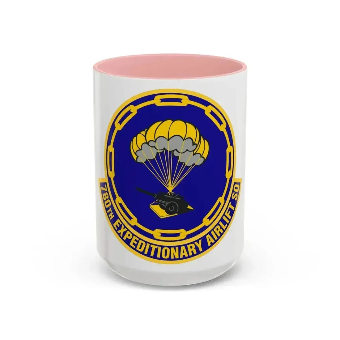 780th Expeditionary Airlift Squadron (U.S. Air Force) Accent Coffee Mug 15oz Pink - Go Mug Yourself