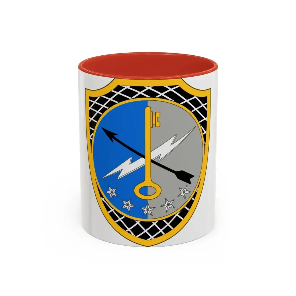 780th Military Intelligence Brigade 2 (U.S. Army) Accent Coffee Mug 11oz Red - Go Mug Yourself