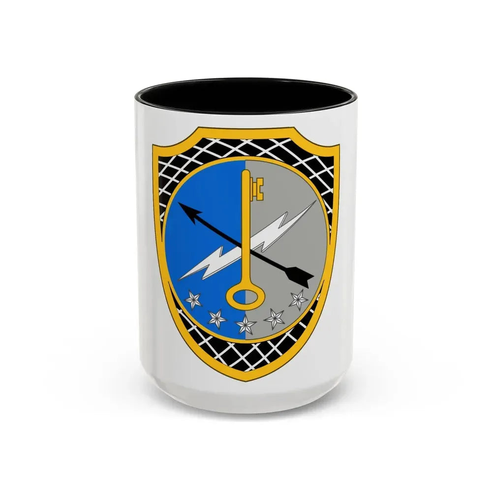 780th Military Intelligence Brigade 2 (U.S. Army) Accent Coffee Mug 15oz Black - Go Mug Yourself