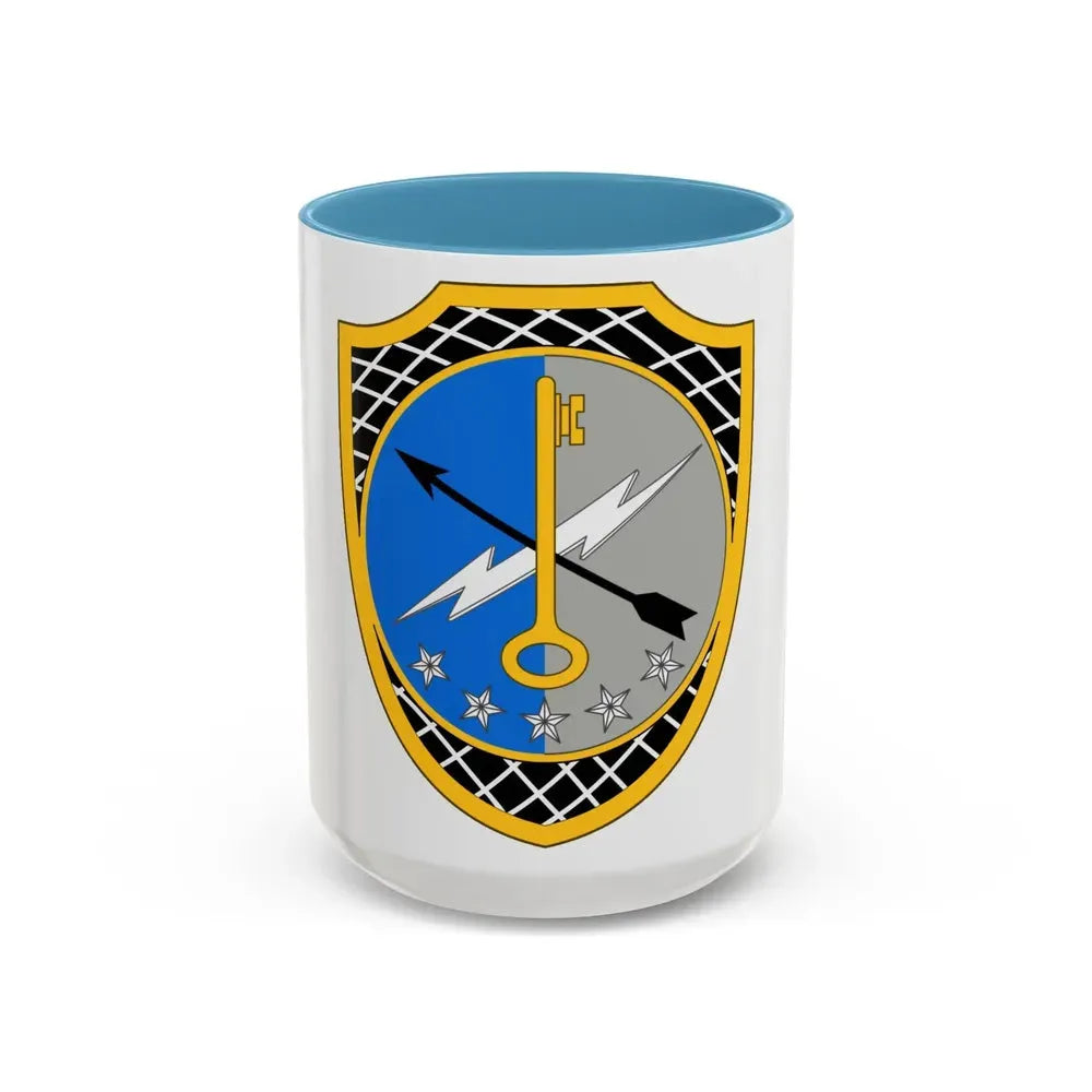 780th Military Intelligence Brigade 2 (U.S. Army) Accent Coffee Mug 15oz Light Blue - Go Mug Yourself