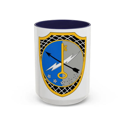780th Military Intelligence Brigade 2 (U.S. Army) Accent Coffee Mug 15oz Navy - Go Mug Yourself