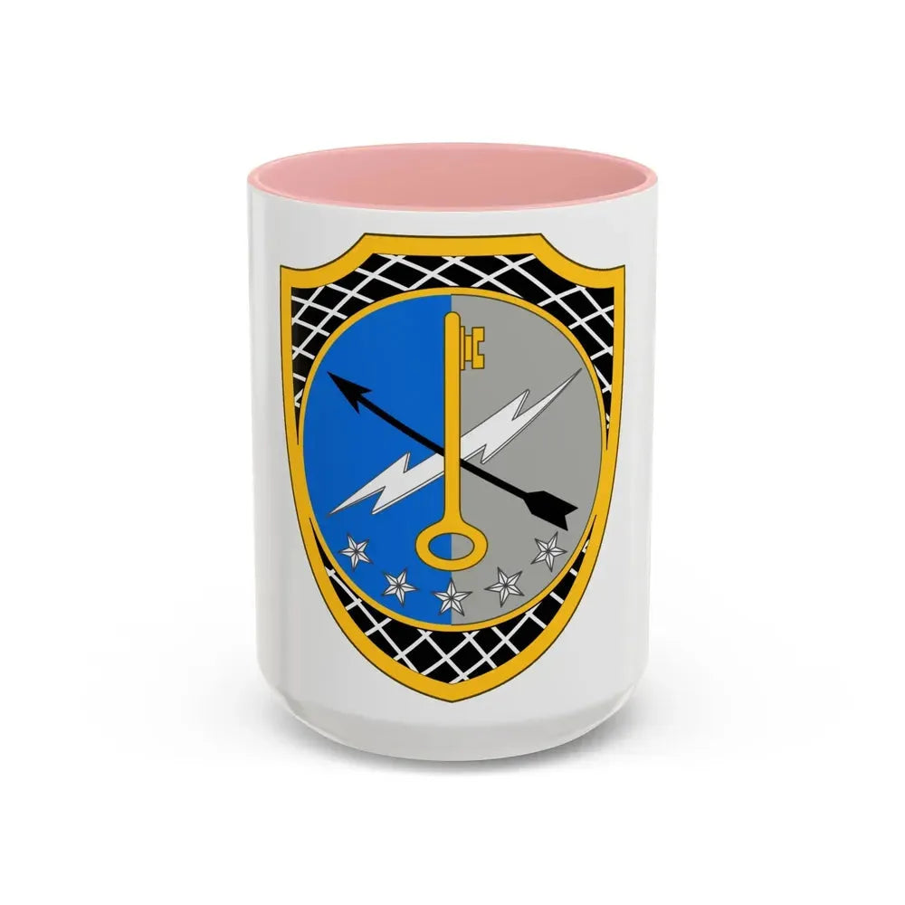 780th Military Intelligence Brigade 2 (U.S. Army) Accent Coffee Mug 15oz Pink - Go Mug Yourself