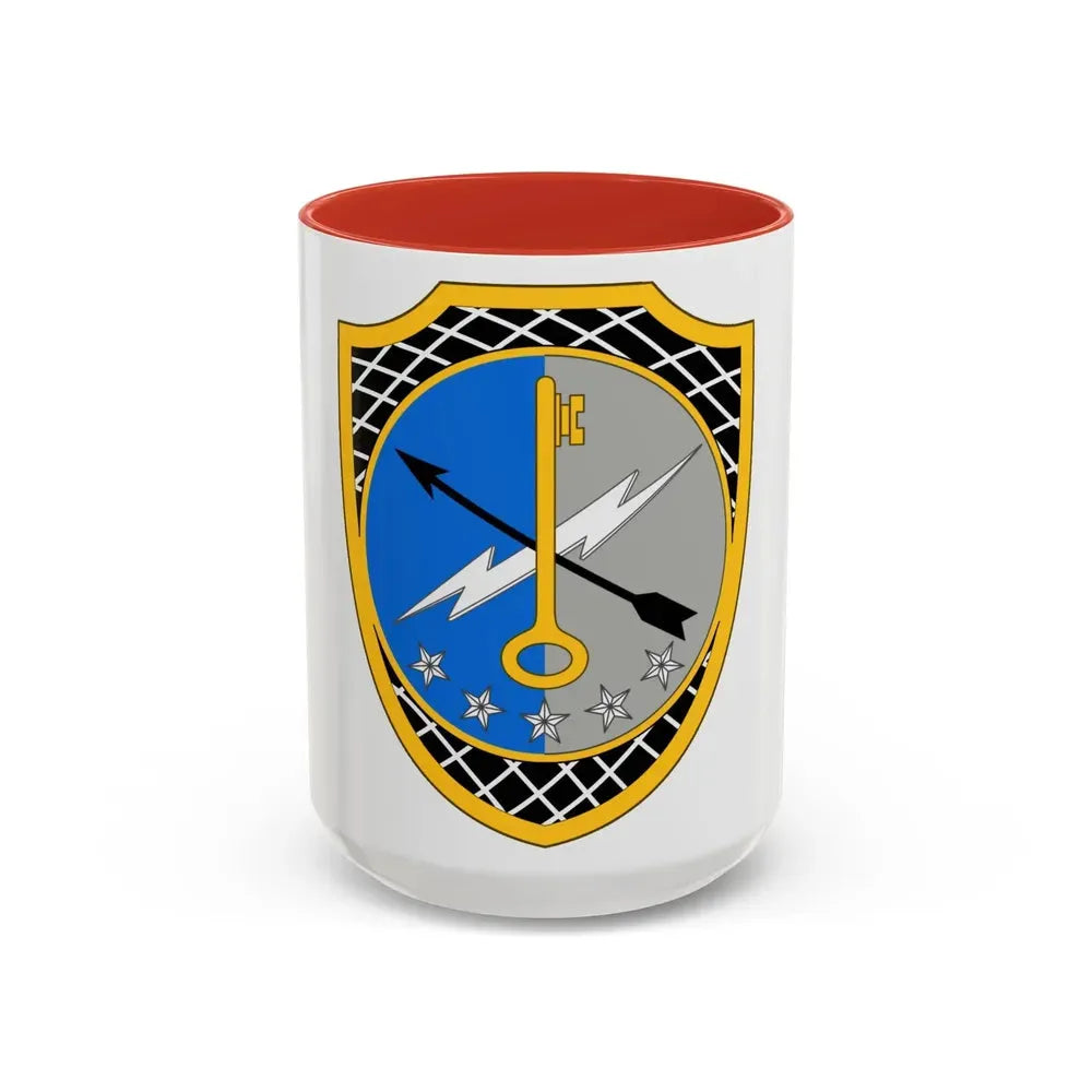 780th Military Intelligence Brigade 2 (U.S. Army) Accent Coffee Mug 15oz Red - Go Mug Yourself