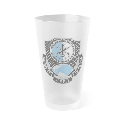 780th Military Intelligence Brigade (U.S. Army) Frosted Pint Glass 16oz-Go Mug Yourself