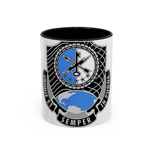 780th Military Intelligence Brigade (U.S. Army) Accent Coffee Mug 11oz Black - Go Mug Yourself