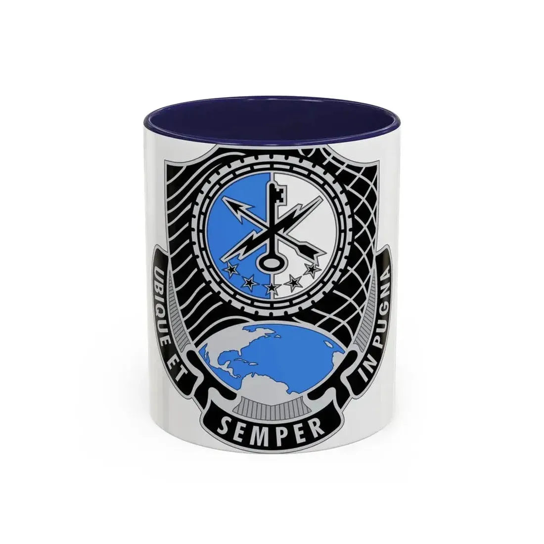 780th Military Intelligence Brigade (U.S. Army) Accent Coffee Mug 11oz Navy - Go Mug Yourself