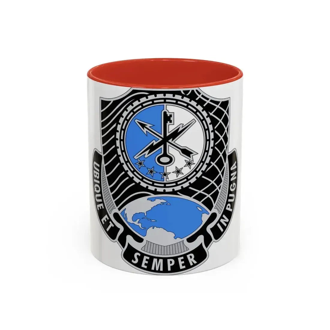 780th Military Intelligence Brigade (U.S. Army) Accent Coffee Mug 11oz Red - Go Mug Yourself