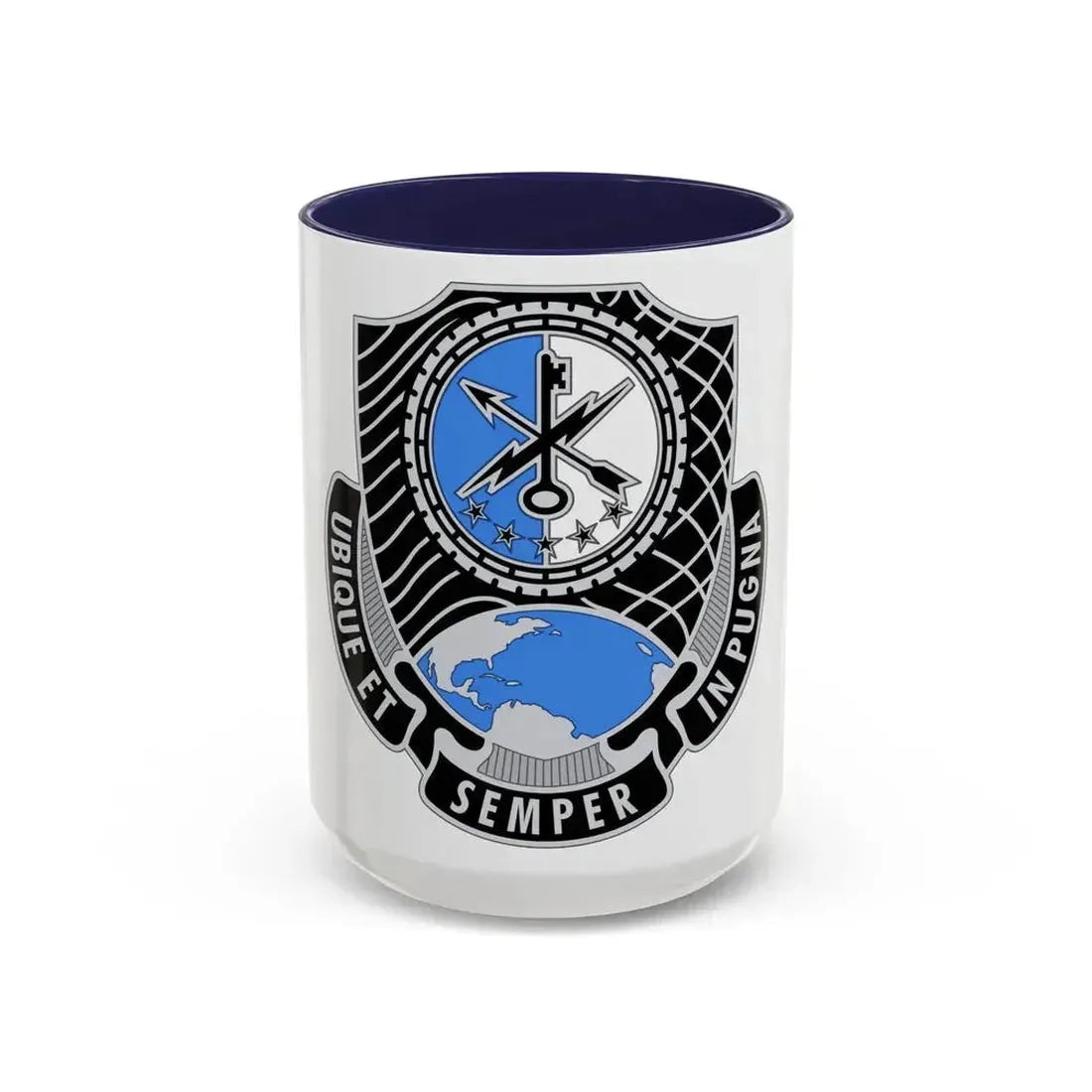 780th Military Intelligence Brigade (U.S. Army) Accent Coffee Mug 15oz Navy - Go Mug Yourself