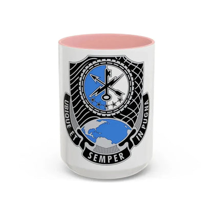 780th Military Intelligence Brigade (U.S. Army) Accent Coffee Mug 15oz Pink - Go Mug Yourself