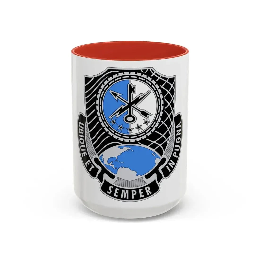 780th Military Intelligence Brigade (U.S. Army) Accent Coffee Mug 15oz Red - Go Mug Yourself