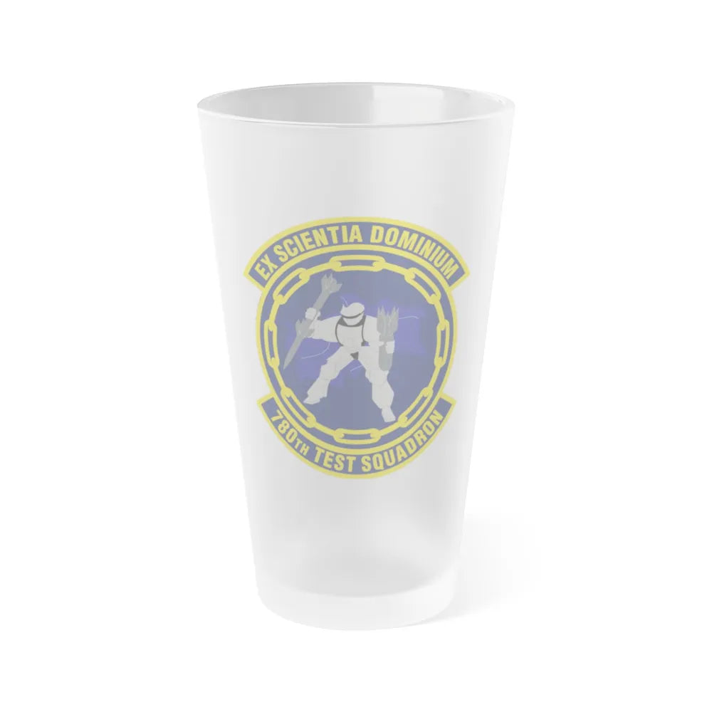 780th Test Squadron (U.S. Air Force) Frosted Pint Glass 16oz-Go Mug Yourself