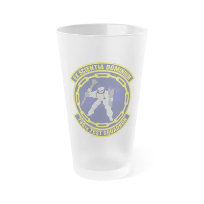 780th Test Squadron (U.S. Air Force) Frosted Pint Glass 16oz-Go Mug Yourself