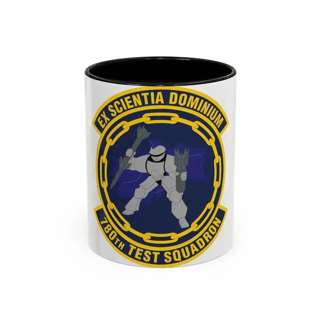 780th Test Squadron (U.S. Air Force) Accent Coffee Mug 11oz Black - Go Mug Yourself