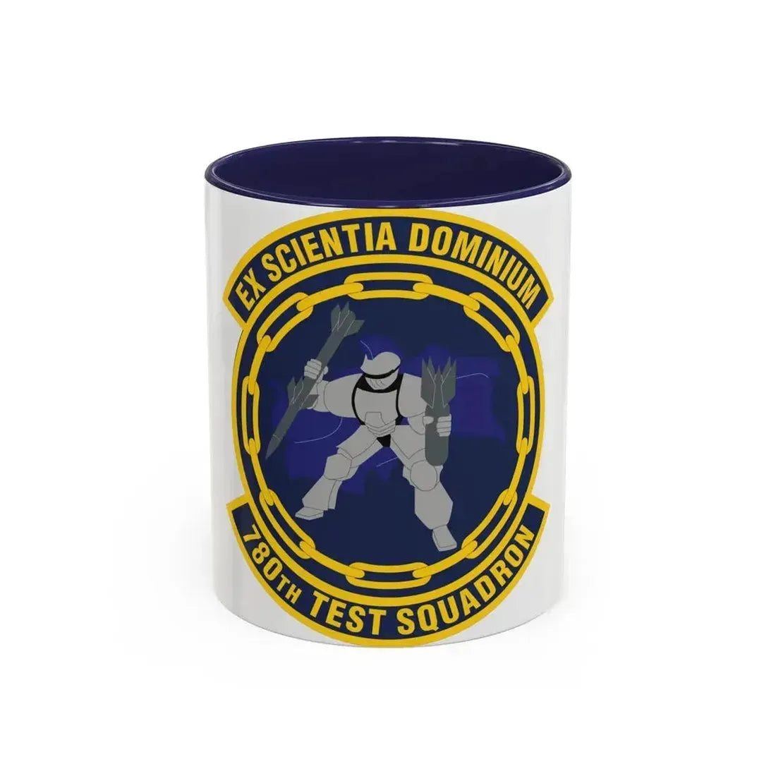 780th Test Squadron (U.S. Air Force) Accent Coffee Mug 11oz Navy - Go Mug Yourself