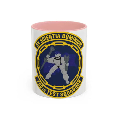 780th Test Squadron (U.S. Air Force) Accent Coffee Mug 11oz Pink - Go Mug Yourself